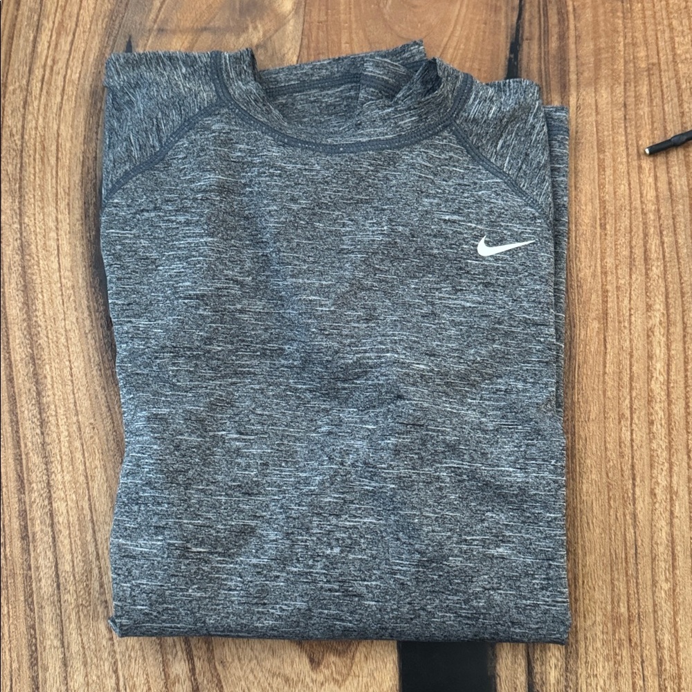 Nike  dri-fit spf Heathered Gray Performance Top